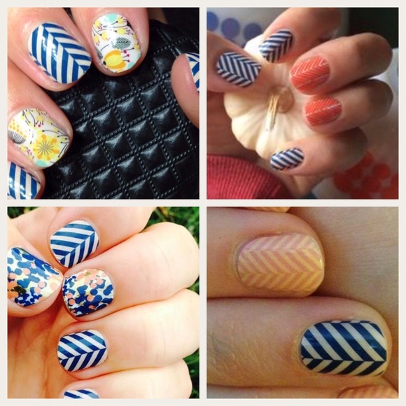Jamberry nail wrap slatted herringbone - Picture 2 of 8